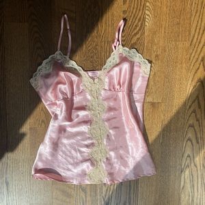 vintage silk and lace lingerie top